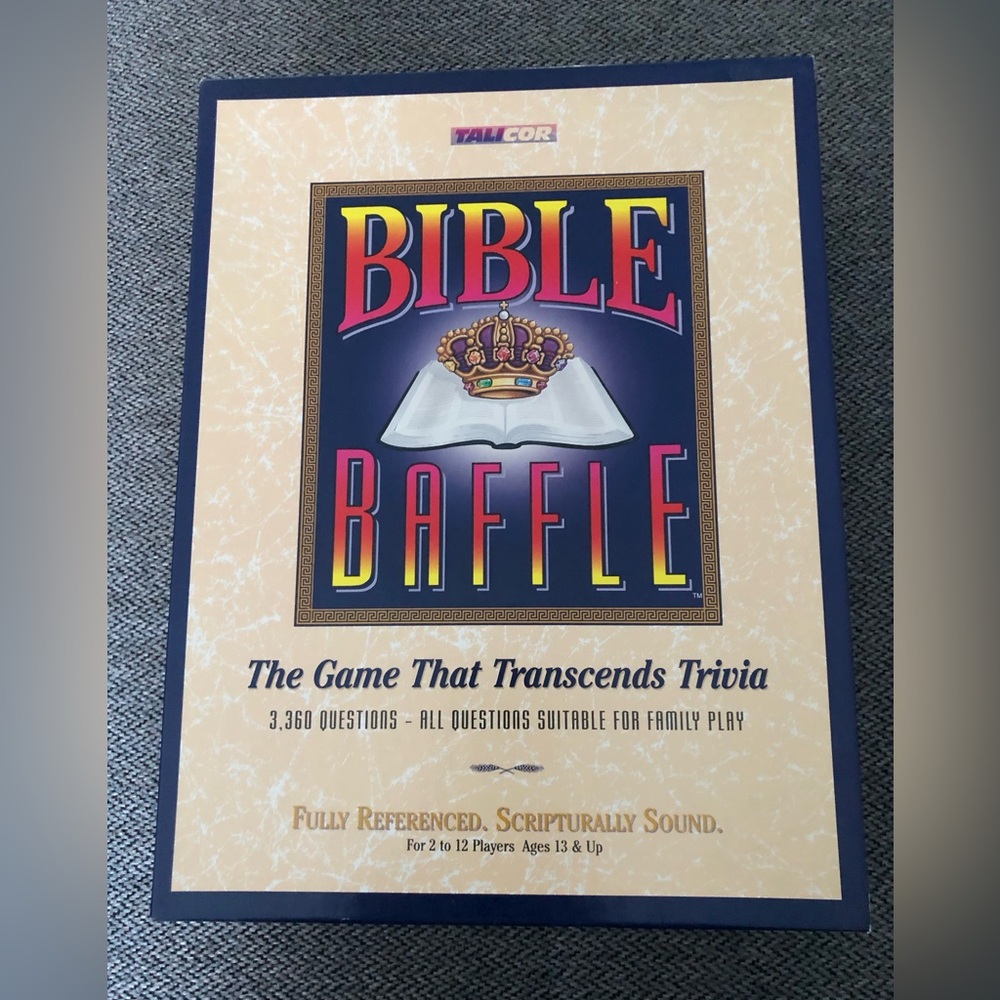 Vintage 1996 Bible Baffle Board Game